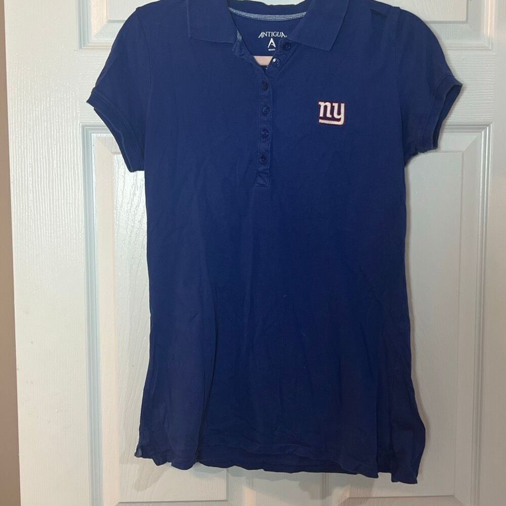 New York Giants Women’s Antigua Polo Shirt Size Large